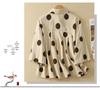 Plus Size Women's Polka Dot Retro Slimming Top – Short-Sleeved, Loose-Fit Summer Shirt