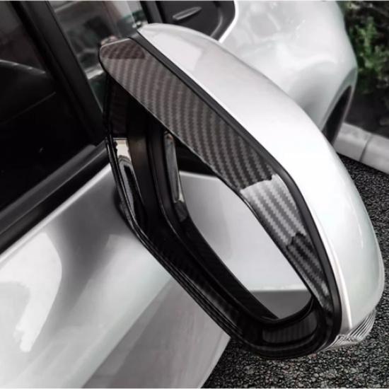 For Toyota Camry 2018-2026 Carbon Fiber Car Mirror Rain Eyebrow Cover
