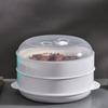Microwave Steamer with Lid Food Grade Steaming Rack Multi-functional Kitchen Steamer Basket for Buns Dumplings
