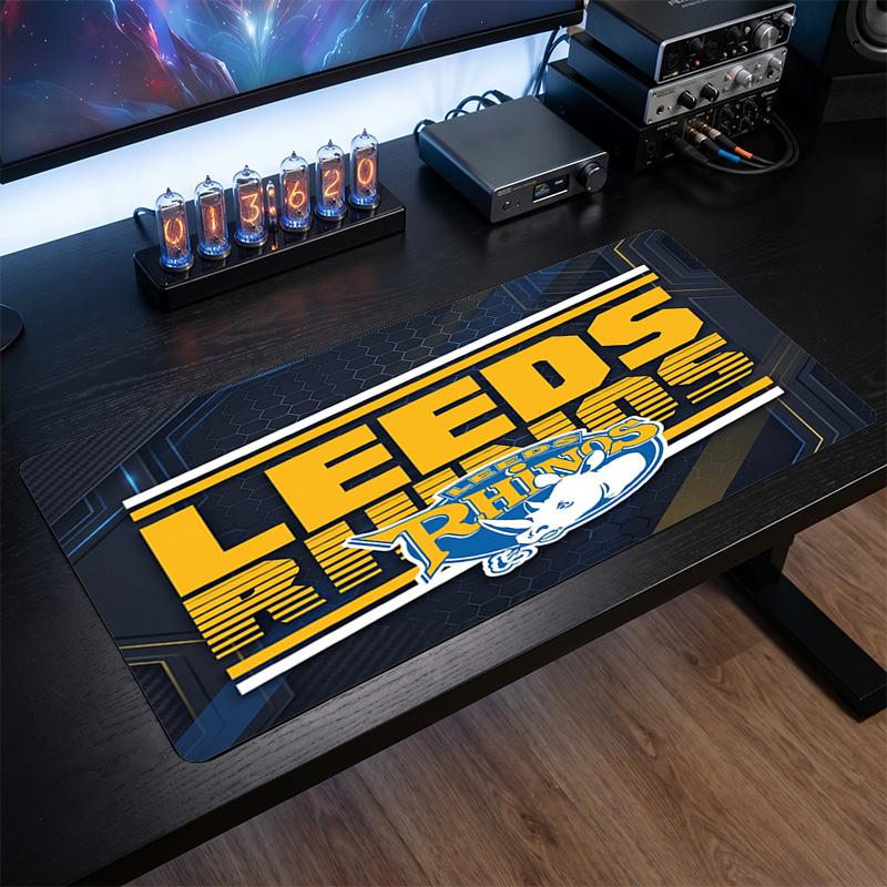 Leeds Rhinos Pattern Mousepad Anti?Slip Rubber Desk Pad For Gaming Working Desktop Decoration