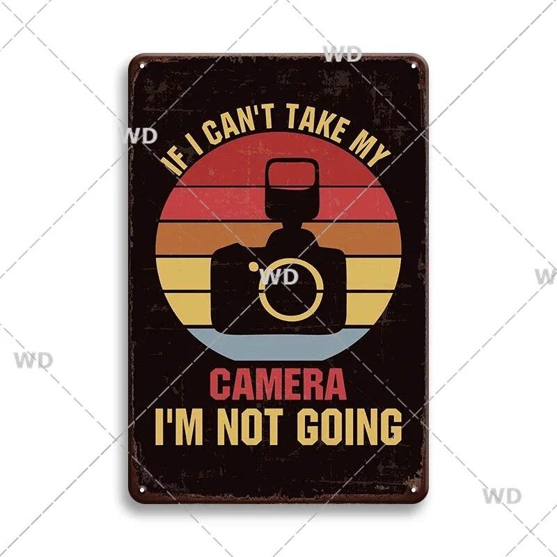 Retro Funny Sentence Tin Sign Decorative Vintage Plaque Metal Sign Decor Metal Plate for Garage Man Cave Bar Pub Home Wall Decor