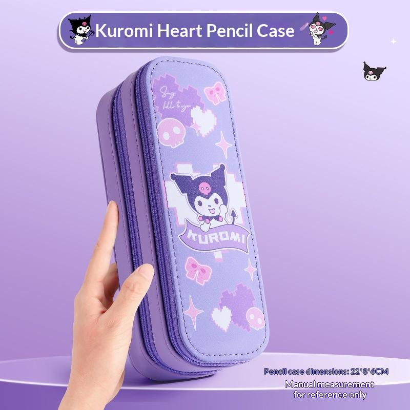 Sanrio 3D Куроми Мелоди Циннаморолл Пенал Мультяшный Большой Вместимости Сумка для Канцелярских Принадлежностей Пенал Для Учеников