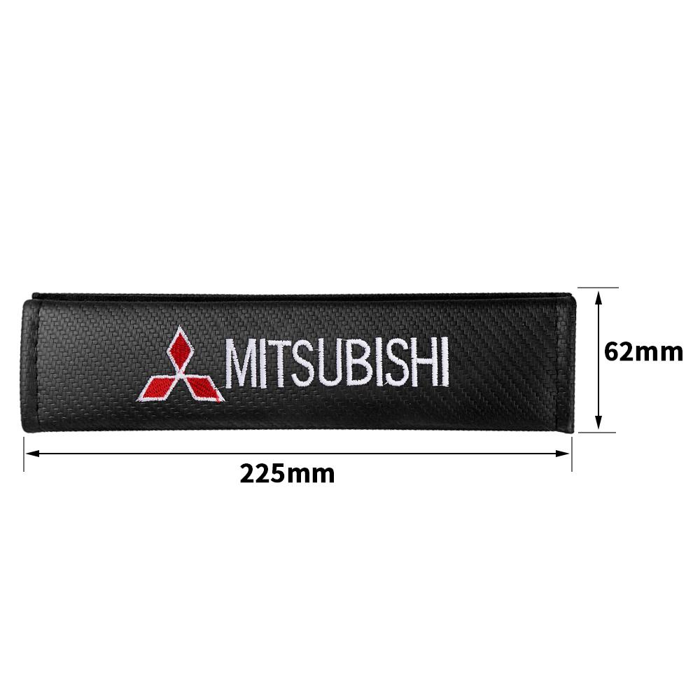 

Car Seat Adjuster Carbon Fiber Seat Belt Shoulder Pad For Mitsubishi ASX Lancer EX Pajero Outlander Colt Galant L200 Ralliart