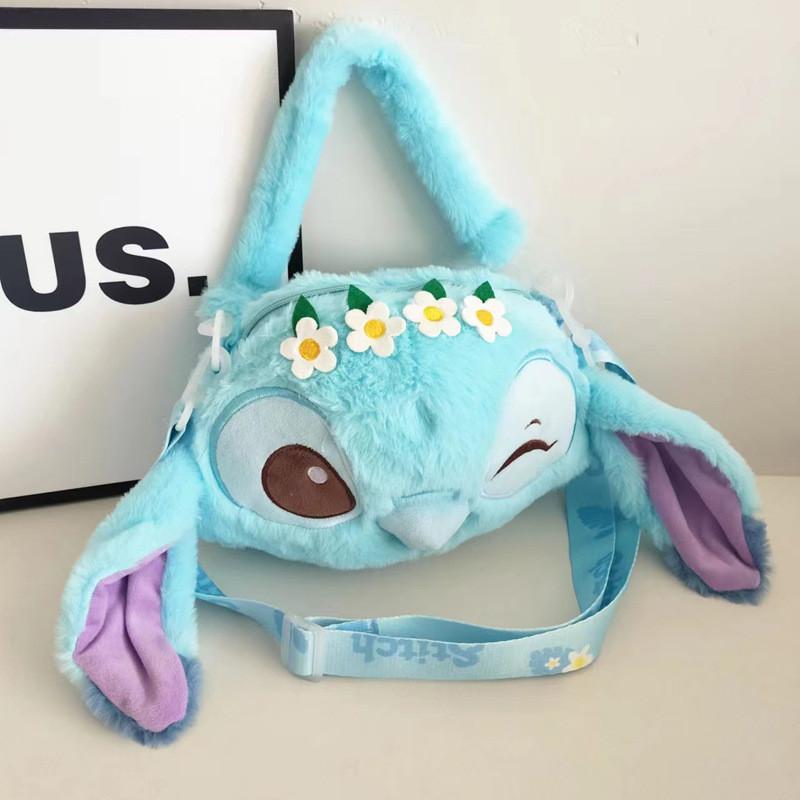 Lilo Stitch Plys Tegneserie Rygsæk Til Piger Med Lynlås Og Lomme Til Afslappet Rejse