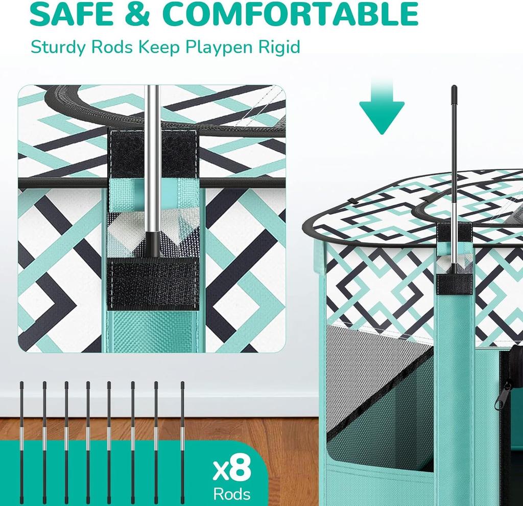 Foldable Portable Pet Playpen Cat Delivery Room For Pet Birthing Center Crates Kennel Outdoor Indoor Dog Playpen Travel Camping