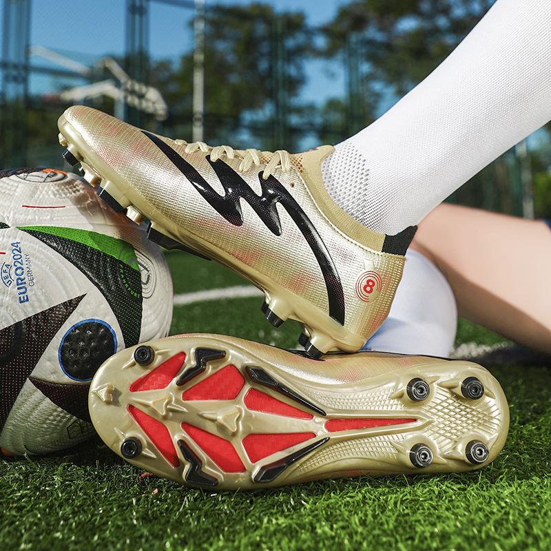 

New football shoes men s and women s adult large size high-top AG long nails TF broken nails artificial grass training shoes 32