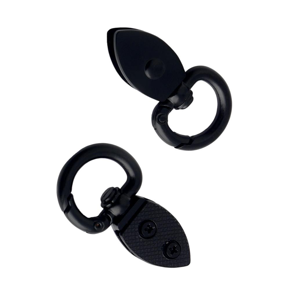 2Pcs Vintage Spring Clasp for Bag Straps Practical Metal Hardware Secure Side Release Buckle with Antique Finish