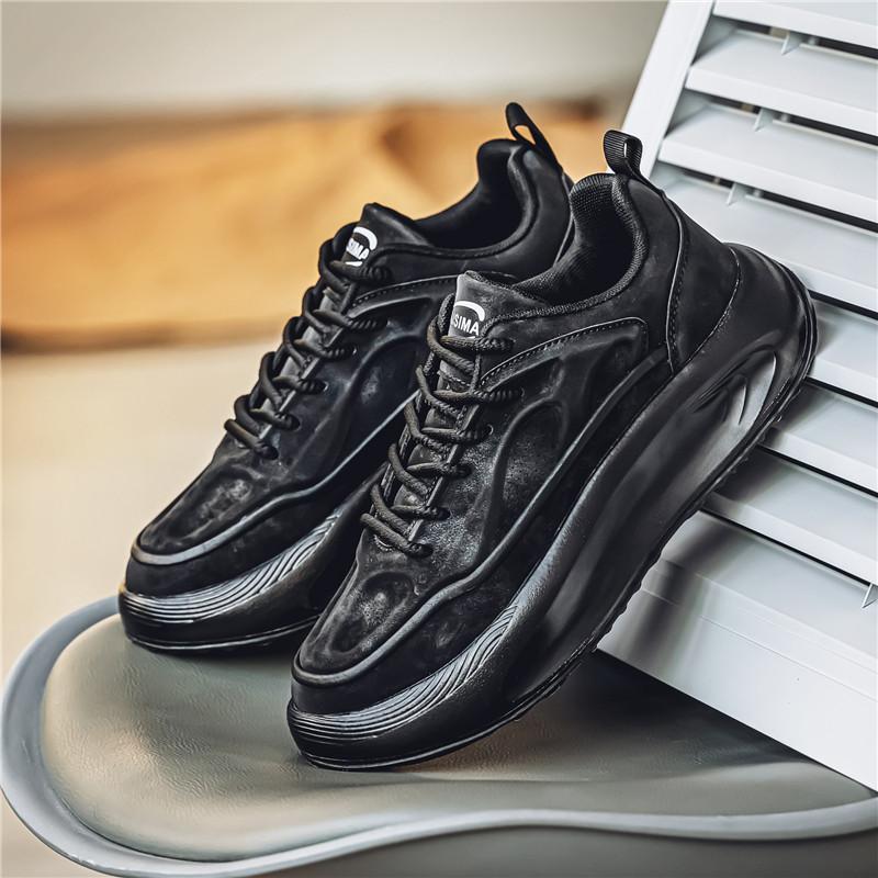 New Fashion Men 's Four Seasons Comfortable Thick Sole Shoes Students BoysTrending Soft Sole Breathable Casual Running Sneakers