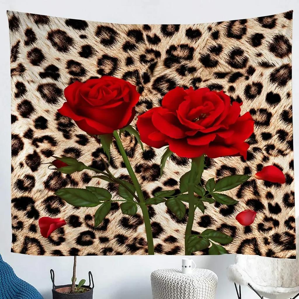 Wildlife Brown Wildlife Leopard Tapestry Living Room Bedroom Dormitory Wall Tapestry Art Decoration
