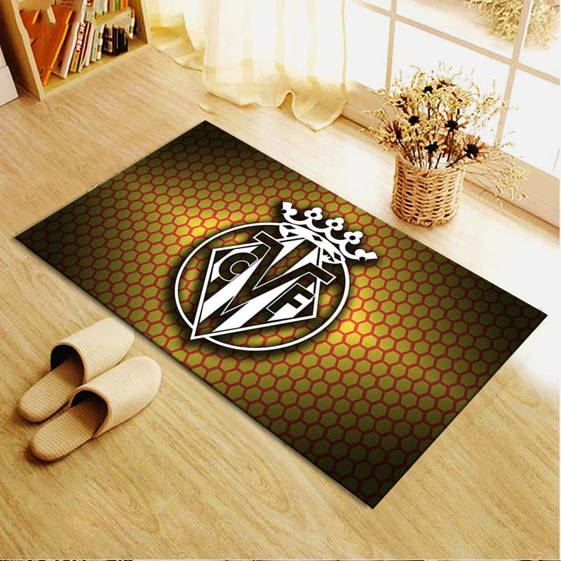 Villarreal CF Carpet Rug for Living Room Bedroom Home Sofa Decoration,Kids play Non-slip Floor Mat