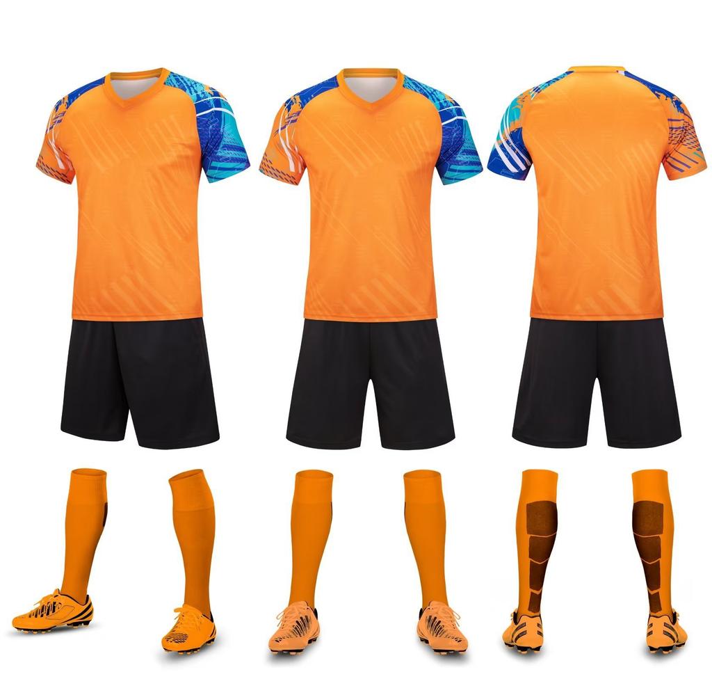 Football Uniform Set, Outdoor Running Suit, Adult Children'S Training Suit, Quick-Drying Sweat-Absorbing Competition Sports Suit