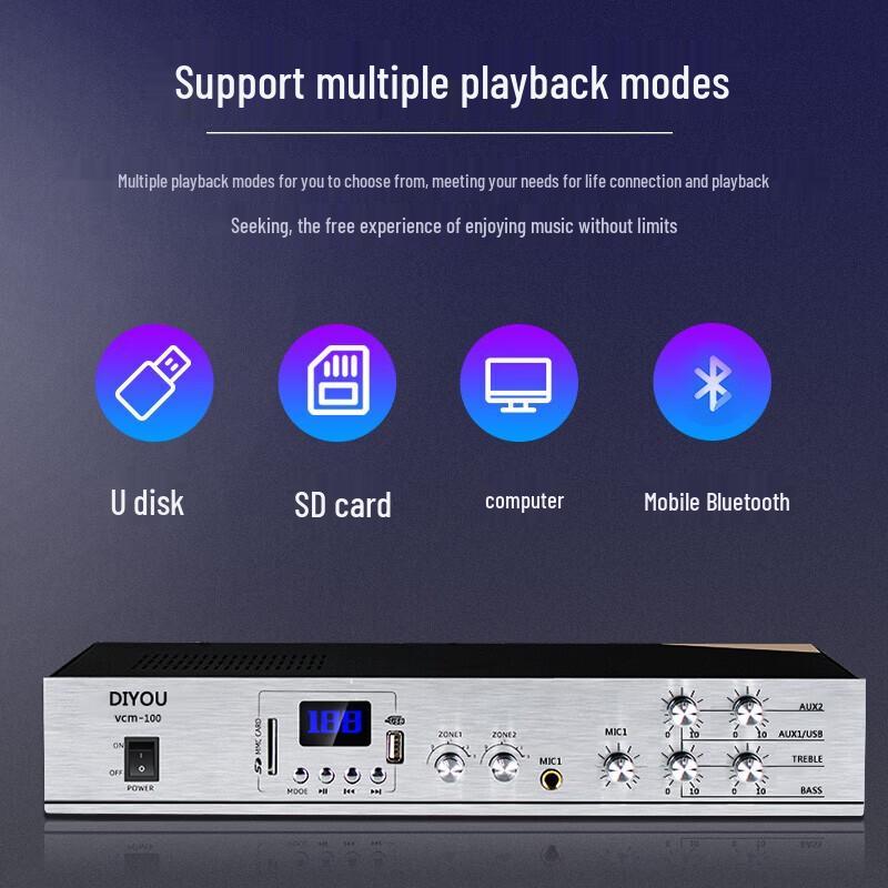 Diyou Embedded Ceiling Speaker & Amplifier System CN Plug (adapter Included) (CN Version)