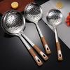 Stainless Steel Strainer Spoon Kitchen Colander Spoon Filter Strainer Food Scoops Perforated Skimmers Colander