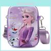 Borsa a tracolla per bambini Frozen Elsa in pelle sintetica, ideale per l'uso quotidiano e come regalo.