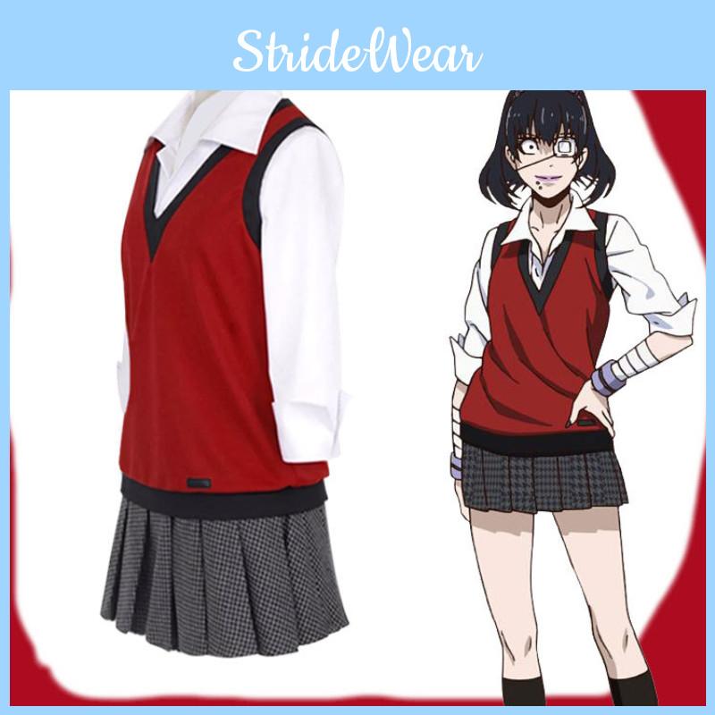 Jk Schoolgirl Costume Colorful Pattern Design Suitable For Gaming And Anime Roleplay