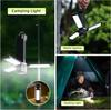 Rechargeable Outdoor Camping Light Tent Lamp Multi-functional Portable Foldable Flashlight Emergency Power Bank Work