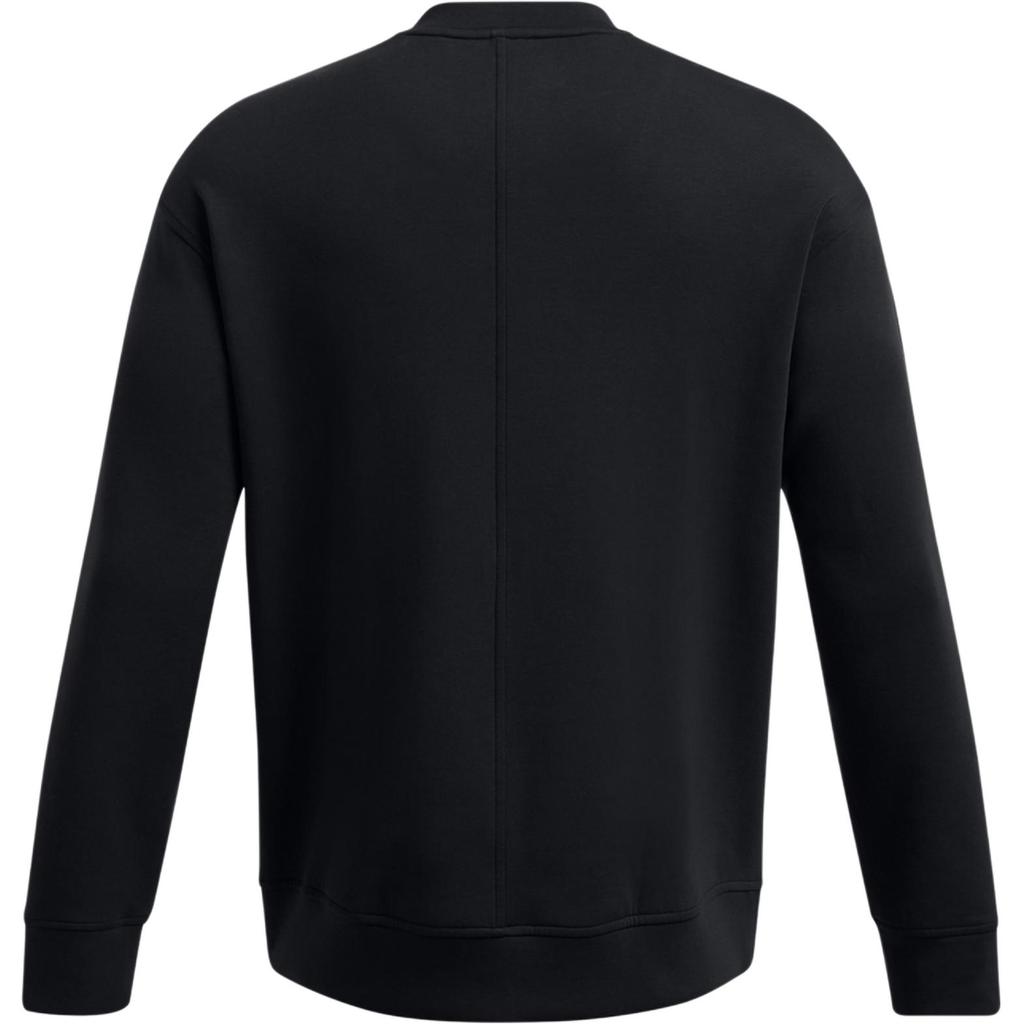 Under Armour Sportstyle FW24 Fleece Crew Neck Comfortable Loose Knit Sweatshirt Men Sweatshirt Black 1389478-001