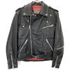 DOG FIGHT Black Leather Double Rider Jacket Jacket 38 blackUsed