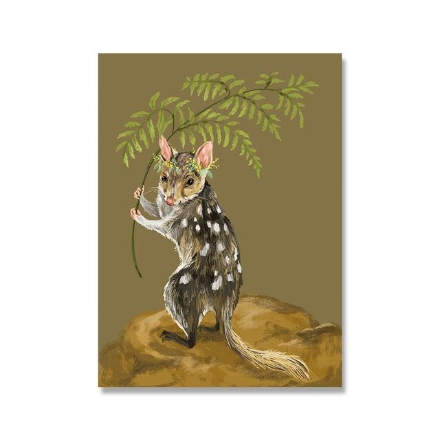 Funny Vintage Poster Frog Ride Bicycle Art Print Mushroom Strawberry Flower Dandelion Wall Art Canvas Painting Home Decor No Frame