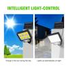 Solar-Split-Wandleuchte 3-Modus Wasserdicht Bewegungssensor LED Sicherheitslampe für Garage Garten Straße Außenbeleuchtung
