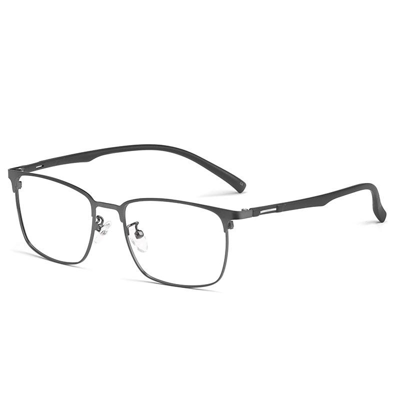 Fashion Men Ultralight Business Retro Alloy Full Frame Glasses Square Glasses Frame Optical Prescription Glasses Frame