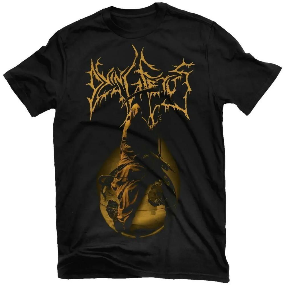 

Футболка Dying Fetus Reaper 2024 Высококачественная брендовая футболка Повседневная с коротким рукавом с круглым вырезом Модная с принтом 100% хлопок S чёрный