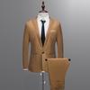 Men's Slim Button Suit  Color Dress Host Show Jacket Coat & Pant