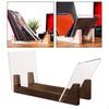 Album Holder with Clear Acrylic Ends, Organizer for 50 Vinyl Records