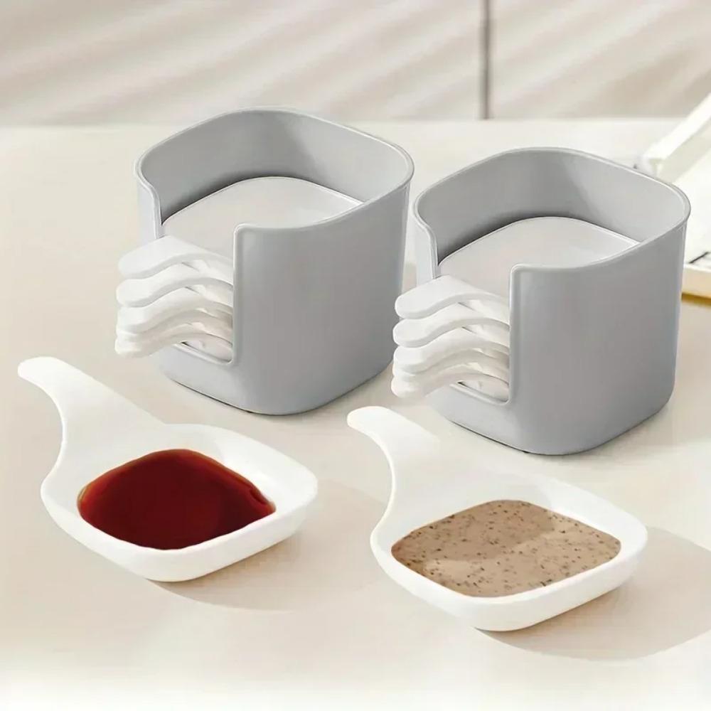 7pcs/set Sauce Dish Food Sauce Dish Dipping Dish SetSnack Seasoning Dish Food Container Tomato Sauce Plates Kitchen Supplies