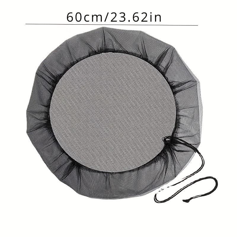 

Чехол-сетка для сада - 2 шт., Защита для уличной бочки для дождевой воды с сетчатым экраном для фильтрации и борьбы с вредителями, Защищает от комаров, листьев и мусора 2Pcs чёрный