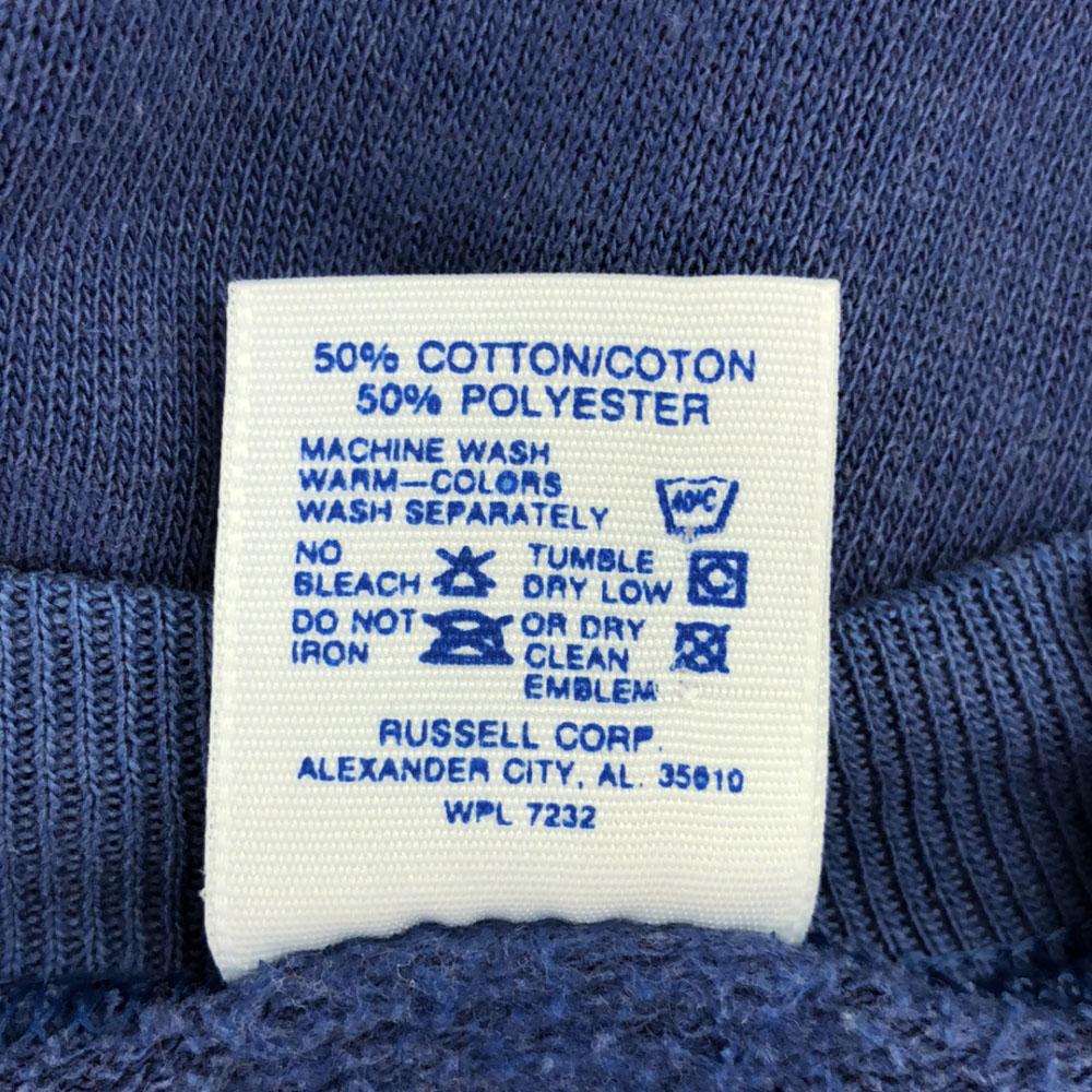 JERZEES 80. léta Vyrobeno v USA Mikina s dlouhým rukávem M modrá Mikina Stará Vintage Pánská Použitá