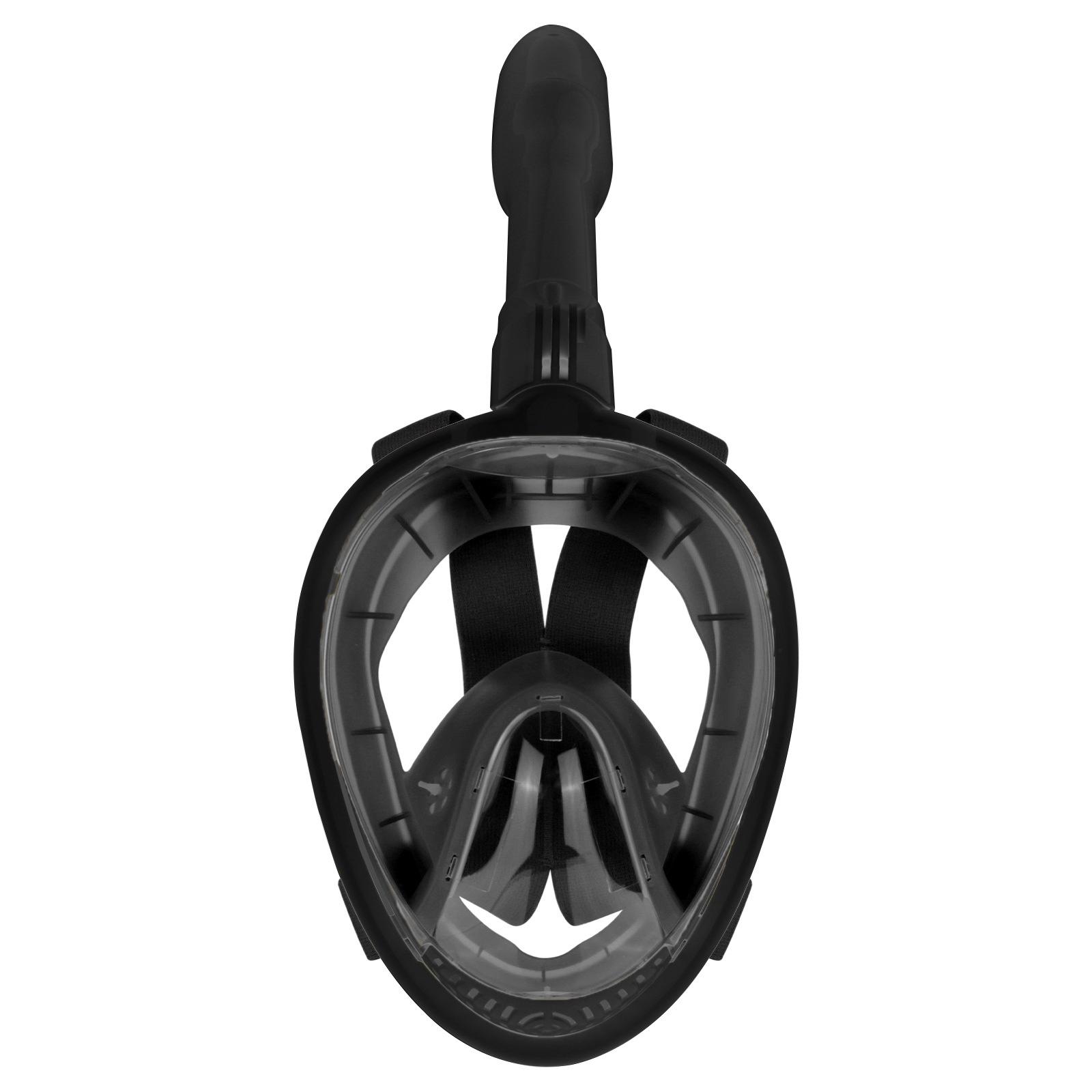 

Полнолицевая силиконовая маска для снорклинга - Защита от запотевания, Высокая четкость, Совместима с очками L/XL