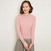 2023 Autumn-Winter Women's Slim-Fit Knit Sweater: Loose Outerwear, Half-High Neck, Thick Inner Layer.