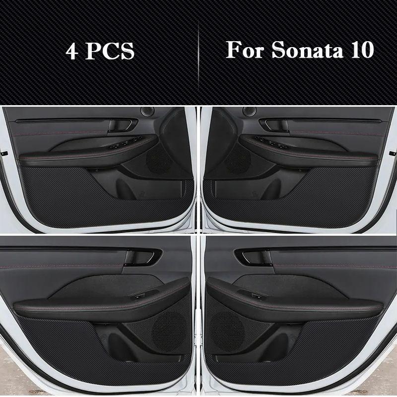 For Hyundai Sonata 8 9 10 11 Car Door Anti-kick Pad Interior Protection Sticker Modification Decorative Sticker Auto Accessories