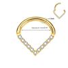 Elegante Segmento Articulado Argola Piercing Único Nose Unisex Body Jewelry Anéis Nasais G23 Material de Titânio Adequado para Nariz