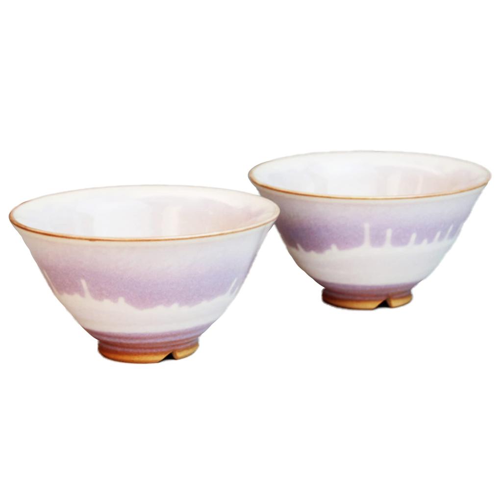 Nihon Tosai Tsubakihide Kiln Rhythm Rice Bowl Pair M54876350