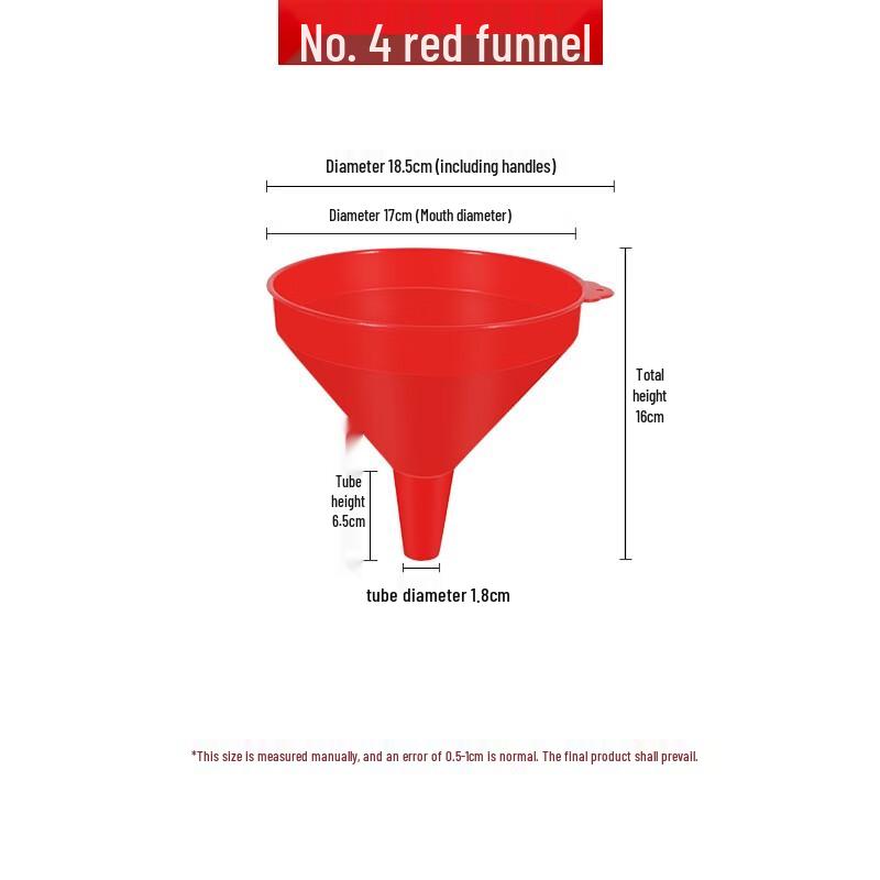 

Jingyuheng Thickened Industrial Plastic Funnels (10-Pack)