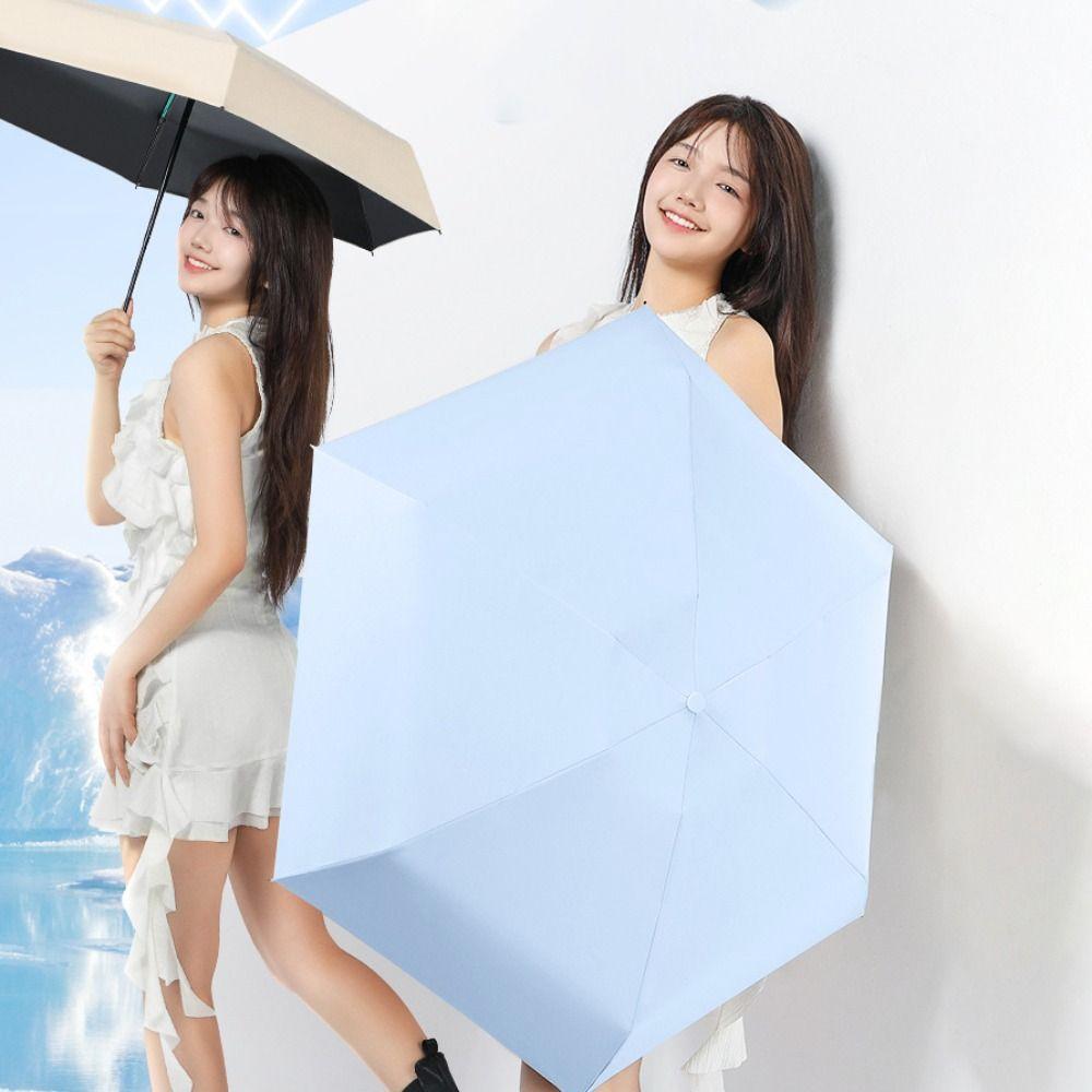 Reinforced Umbrella Rack Capsule Foldable Umbrella Windproof UV Umbrella Rain Umbrella  Student