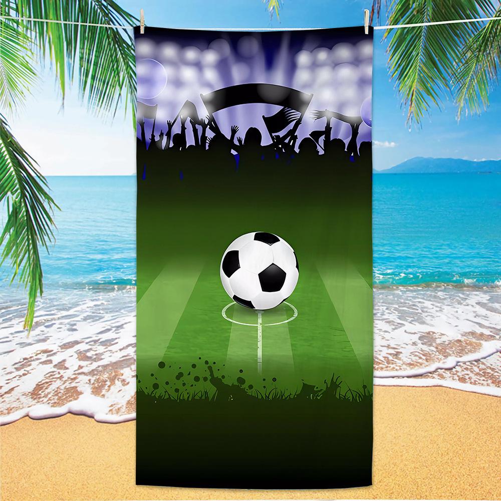 Neues Fußball-Strandtuch Weltmeisterschafts-Thema Mikrofaser-Strandtuch für Erwachsene Großes Strandtuch