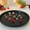 Christmas Santa Claus Snowflake Crystal Ear Stud Earrings Dangle Jewellery Women-Christmas Earrings#8