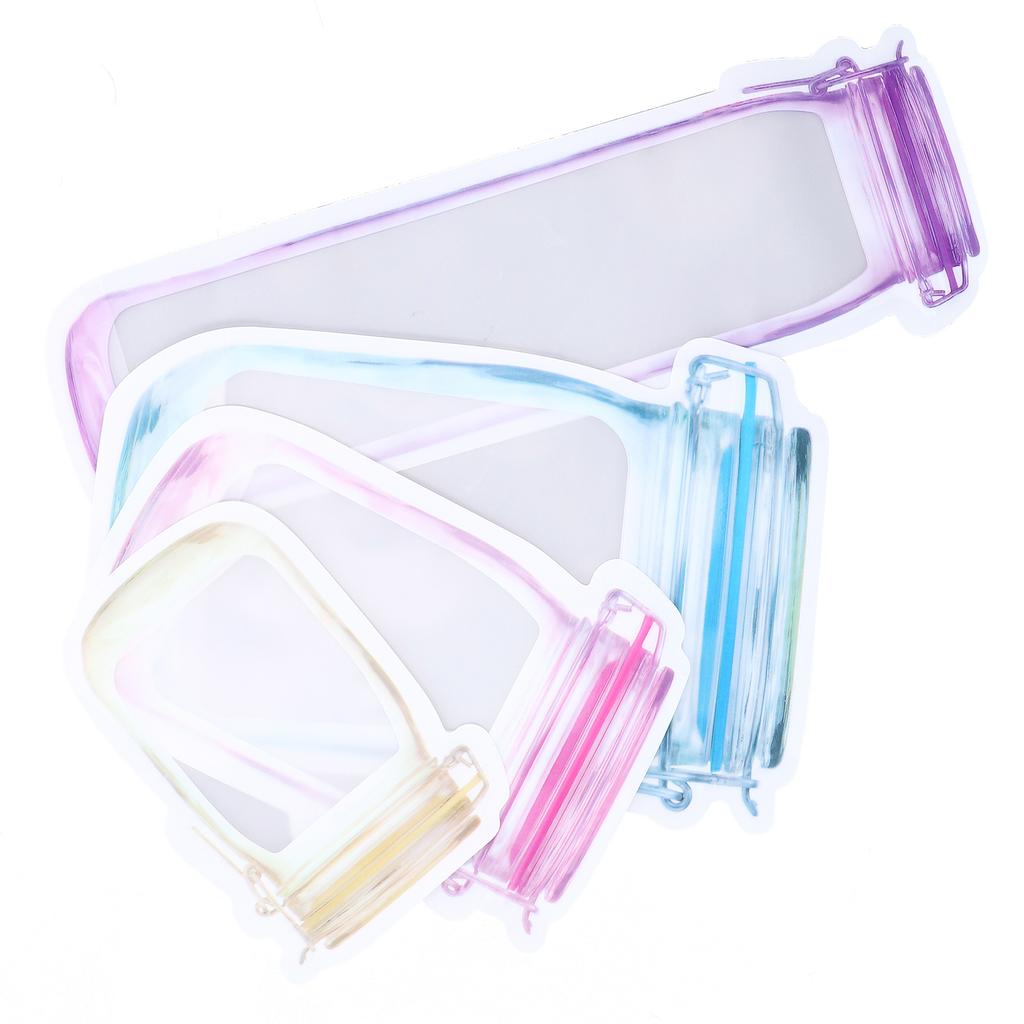 40 wiederverwendbare Lebensmittelaufbewahrungsbeutel, auslaufsicher, großes Fassungsvermögen, Reißverschluss, tragbar, ideal für Snacks zu Hause