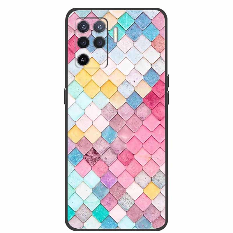 For Coque OPPO Reno5 Lite Case Shockproof Soft silicone TPU Back Cover For Oppo Reno 5Z 5 Lite Phone Case 5Lite CPH2205 Fundas