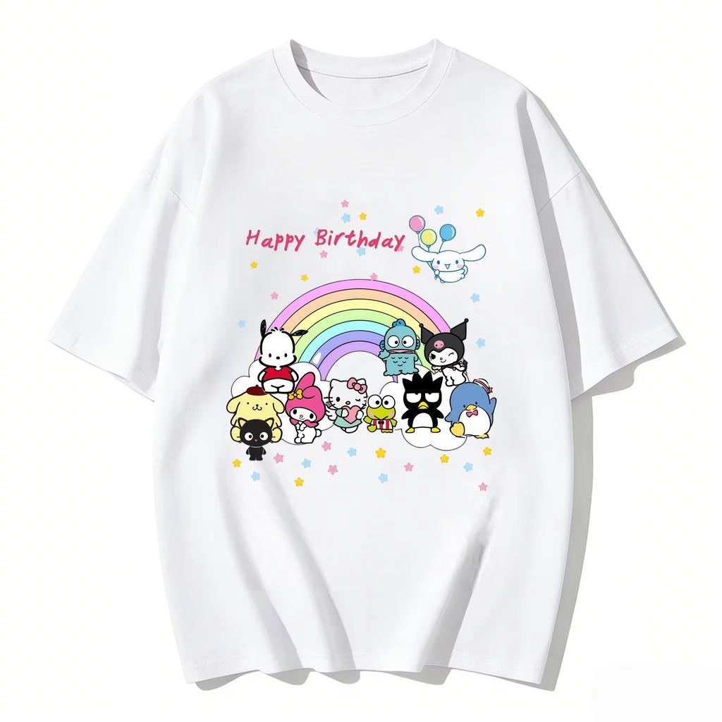 2026 HelloKitty Tee soft cotton short sleeve crew neck cute print lightweight summer top for Women daily casual wear