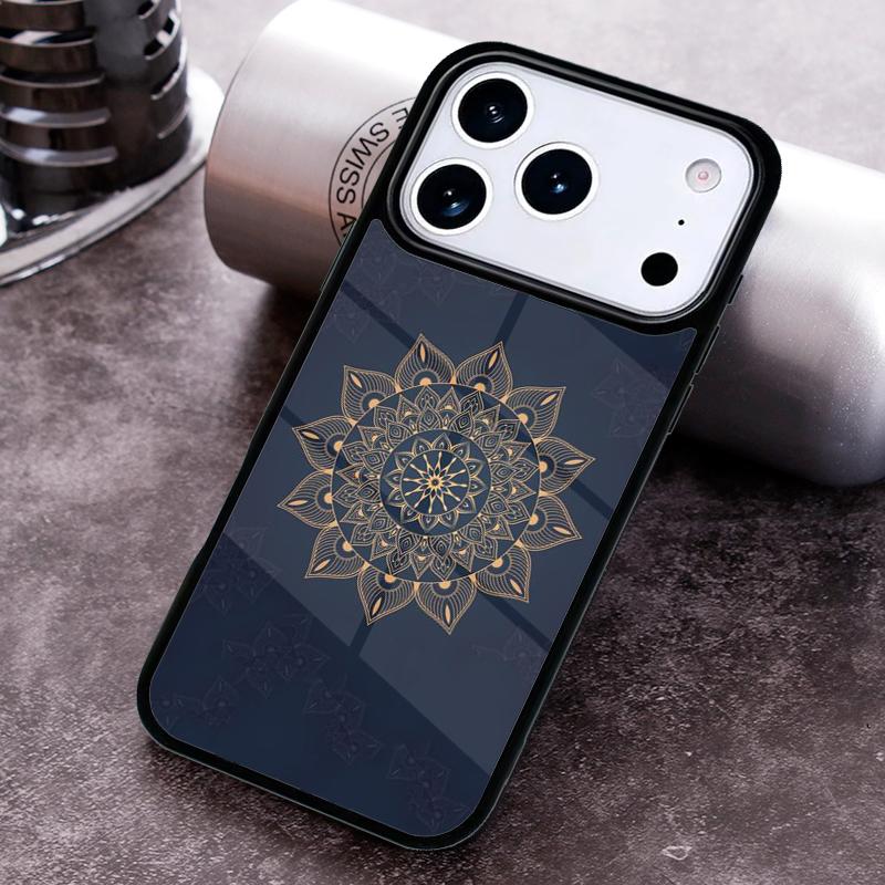 Mandala Chakra Yoga Phone Case for iPhone 17 16 15 Pro Max Air 14 13 12 11 Plus Shockproof Capa Cover