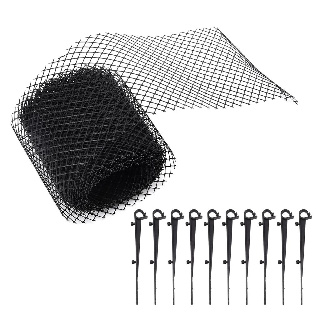 Wiederverwendbarer Kunststoff Dachrinnenablaufschutz Gitter Schutznetz Außenbereich Verstopfungsschutz Laub Schmutz Schutznetz