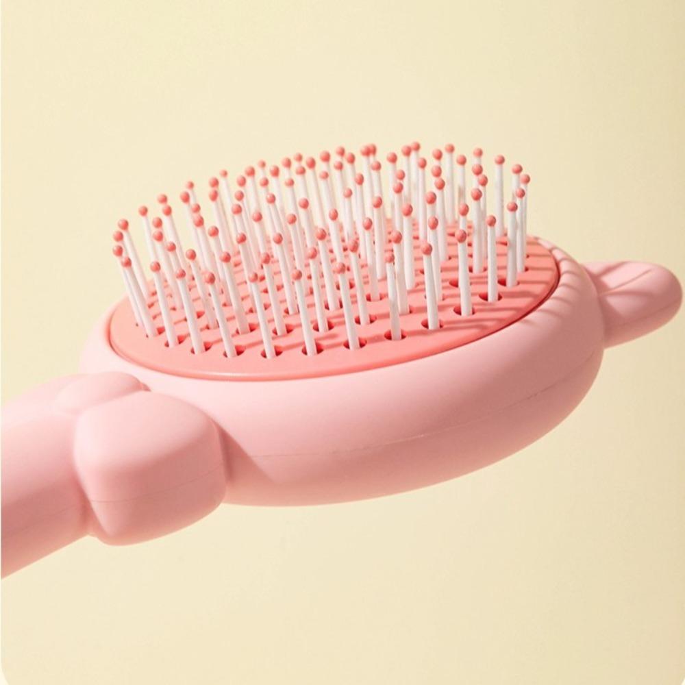 Cartoon Pig Massage Hair Brush Retractable Scalp Massage Comb  Salon Care Tools