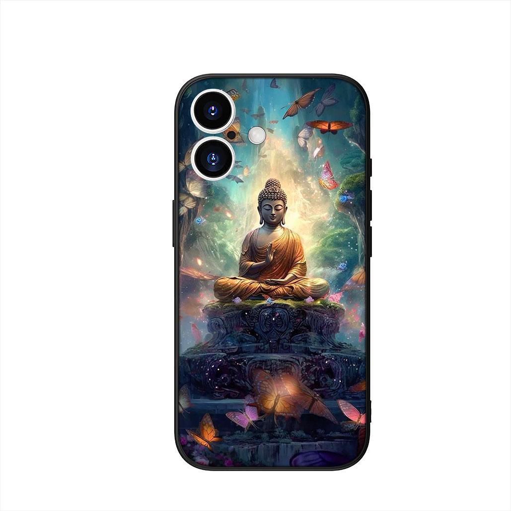 

Lord Buddha Wallpaper Lotus Flower Phone Cover Case for Apple iPhone 17 16 15 11 Pro XS Max XR 6 7 8 Plus + SE 2020 5 16E Casing iPhone 15 ProMax