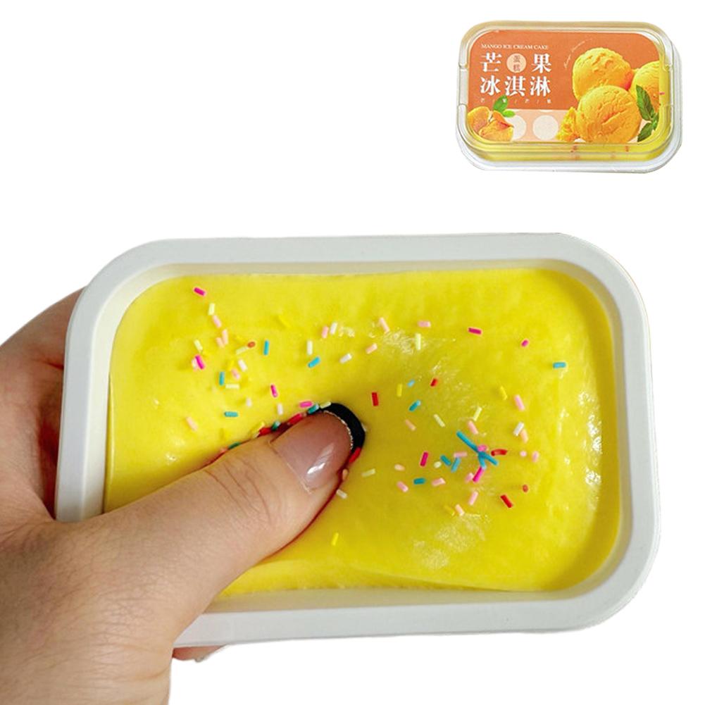 Squishy Gesimuleerde IJstaart Langzaam Rijzend Stressverlichter Sensorisch Fidget Speelgoed Cadeaus voor Kinderen Volwassenen