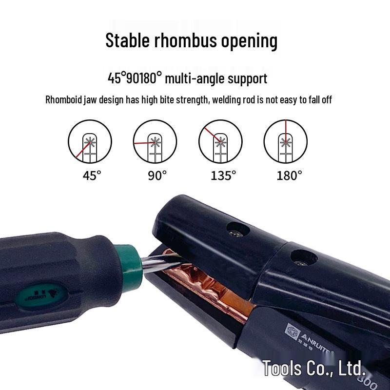 Heat-Resistant Anti-Drop Welding Pliers, Industrial-Grade, European Style, Pure Copper, 800A-1000A.