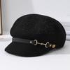 Summer British Outing Hollow Retro Octagonal Hat Children's New Sunscreen Versatile Duck Tongue Newsboy Hat Painter Hat